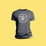 Never Trust An Atom Make Original Dark Heather T-Shirt Mens