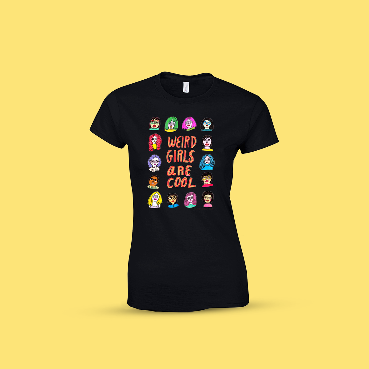 Weird Girls Are Cool Make Original Black T Shirt Womens