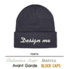 Custom Text Embroidered Toque