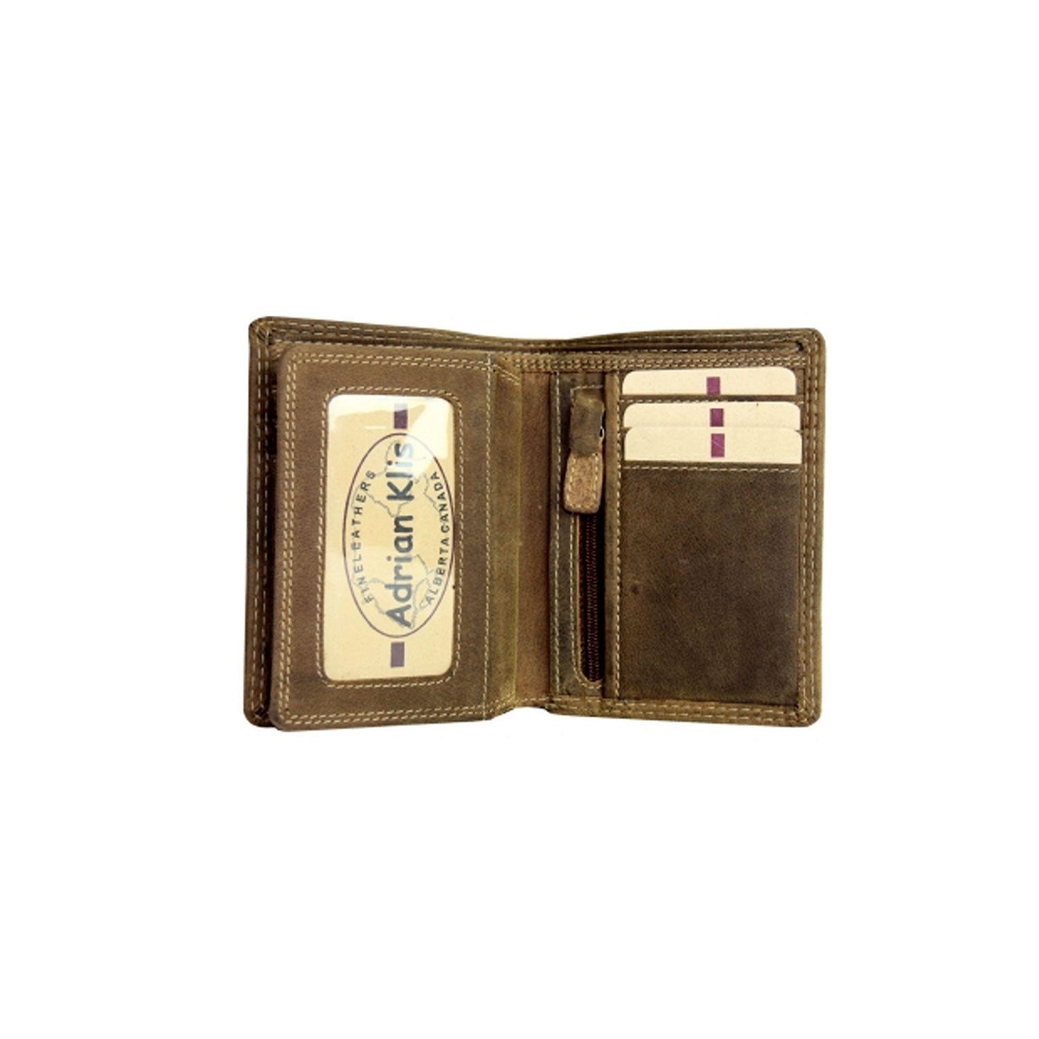 Adrian Klis Leather Bifold Wallet 221 - Brown – MAKE Vancouver