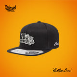 Billion Buns Unisex Black Flatbrim Snapback Cap by Chairman Ting O/S East Van Bun