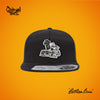 Billion Buns Unisex Black Flatbrim Snapback Cap by Chairman Ting O/S East Van Bun