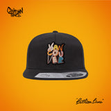 Billion Buns Unisex Black Flatbrim Snapback Cap by Chairman Ting O/S VANCOUVER Bun
