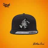 Billion Buns Unisex Black Flatbrim Snapback Cap by Chairman Ting O/S X-Ray Bun