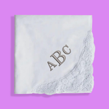 Custom Monogrammed Handkerchief