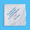 Custom - Handkerchief with Heart - Embroidered Long Phrase