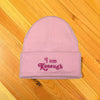 I am KENough MAKE Original Light Pink Cuffed Toque