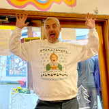 MAKE Original - Elf Christmas Cheer - Unisex Crewneck Sweatshirt Grey