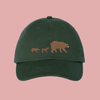 MAKE Original - Bear Family - Adult Chino Cap Forest Green