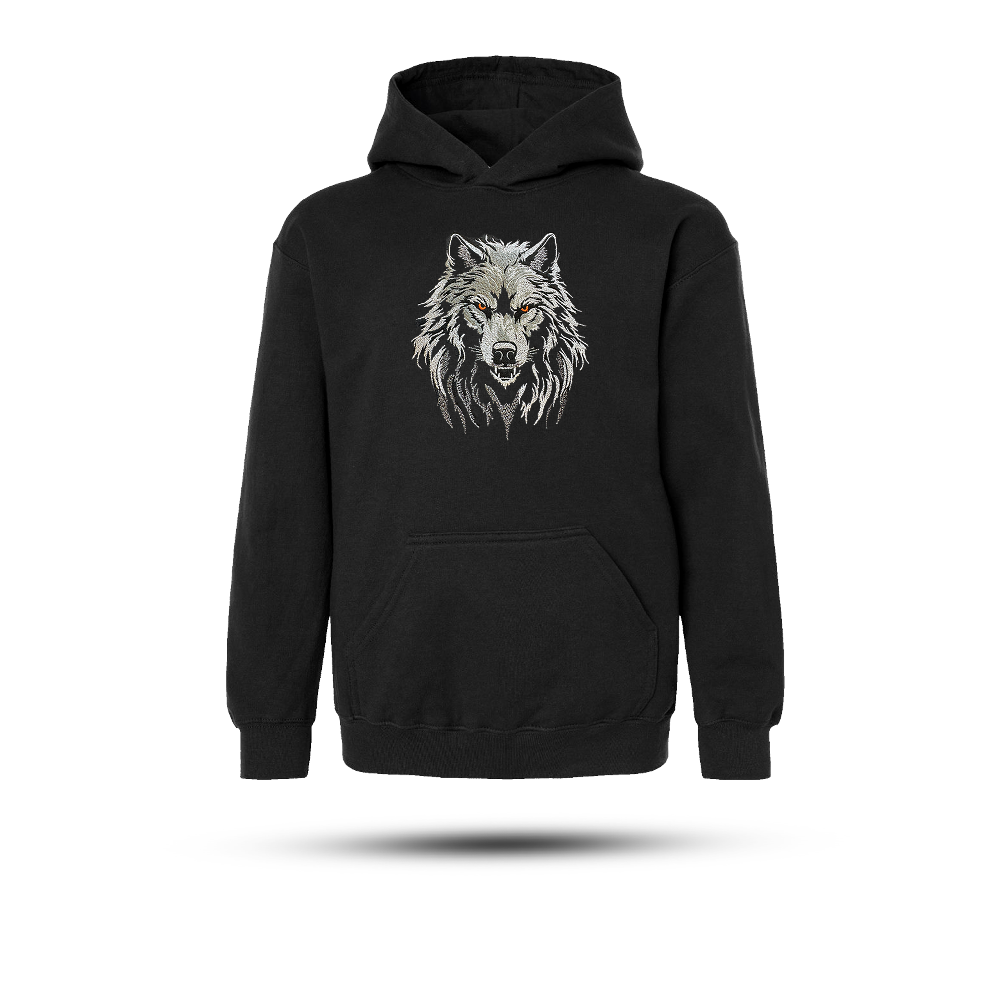 MAKE Original Wolf Unisex Hoodie Sweatshirt Black