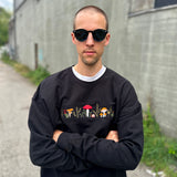 MAKE Original - Forest Scene - Unisex Crewneck Sweatshirt Black
