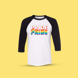 PRIDE Flag Make Original Black Baseball T-Shirt Unisex Inclusive Pride Rainbow