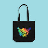 MAKE Original - Tie Dye Shaka Bleu Marie - Tote Bag Black