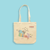 MAKE Original - Canada Explained Infographic - Tote Bag Natural