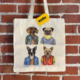 MAKE Original - Dogs Andrea Hooge - Tote Bag Natural