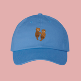 MAKE Original - Otters - Adult Chino Cap Aqua Blue