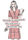 MAKE Original - Favourite Pot Raven's Rest - Tea Towel