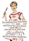 MAKE Original - Diet Book Raven's Rest - Tea Towel