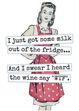MAKE Original - Wine WTF Raven's Rest - Tea Towel