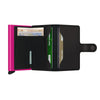 Secrid Miniwallet Black and Fuschia