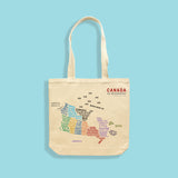 MAKE Original - Canada Explained Infographic - Tote Bag Natural