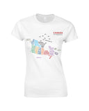 MAKE Original - Canada Explained Infographic - Womens T-Shirt White