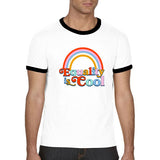 Equality Is Cool Angie Q Coates MAKE Original Black Ringer T-Shirt Unisex