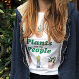 MAKE Original - Plants Are My People - Womens T-Shirt White