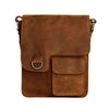 Adrian Klis Leather Small Messenger Bag 2728 - Brown