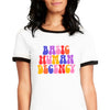 Basic Human Decency Angie Q Coates Make Original Black Ringer T-Shirt Unisex
