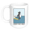 Surfing Cat Bleu Marie Make Original 15oz White Mug