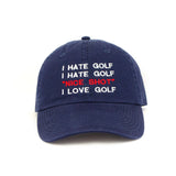 I Hate Golf MAKE Original Navy Chino Cap