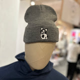 Frenchie Butt MAKE Original Slate Grey Cuffed Toque