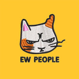 Ew People Cat MAKE Original Charcoal Cuffed Toque