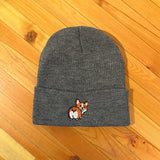 Corgi Butt MAKE Original Dark Grey Cuffed Toque