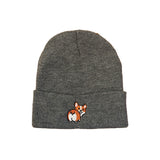 Corgi Butt MAKE Original Dark Grey Cuffed Toque