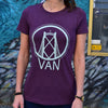 Ole Originals Womens VAN Lions Gate T-Shirt - Plum