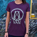 Ole Originals Womens VAN Lions Gate T-Shirt - Plum