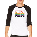 PRIDE Flag Make Original Black Baseball T-Shirt Unisex Inclusive Pride Rainbow