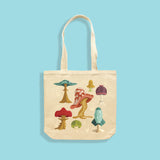 Whimsical Mushrooms Amanda Weedmark MAKE Original Natural Tote