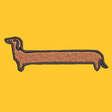 MAKE Original - Wiener Dog - Adult Cuffed Toque Heather Red